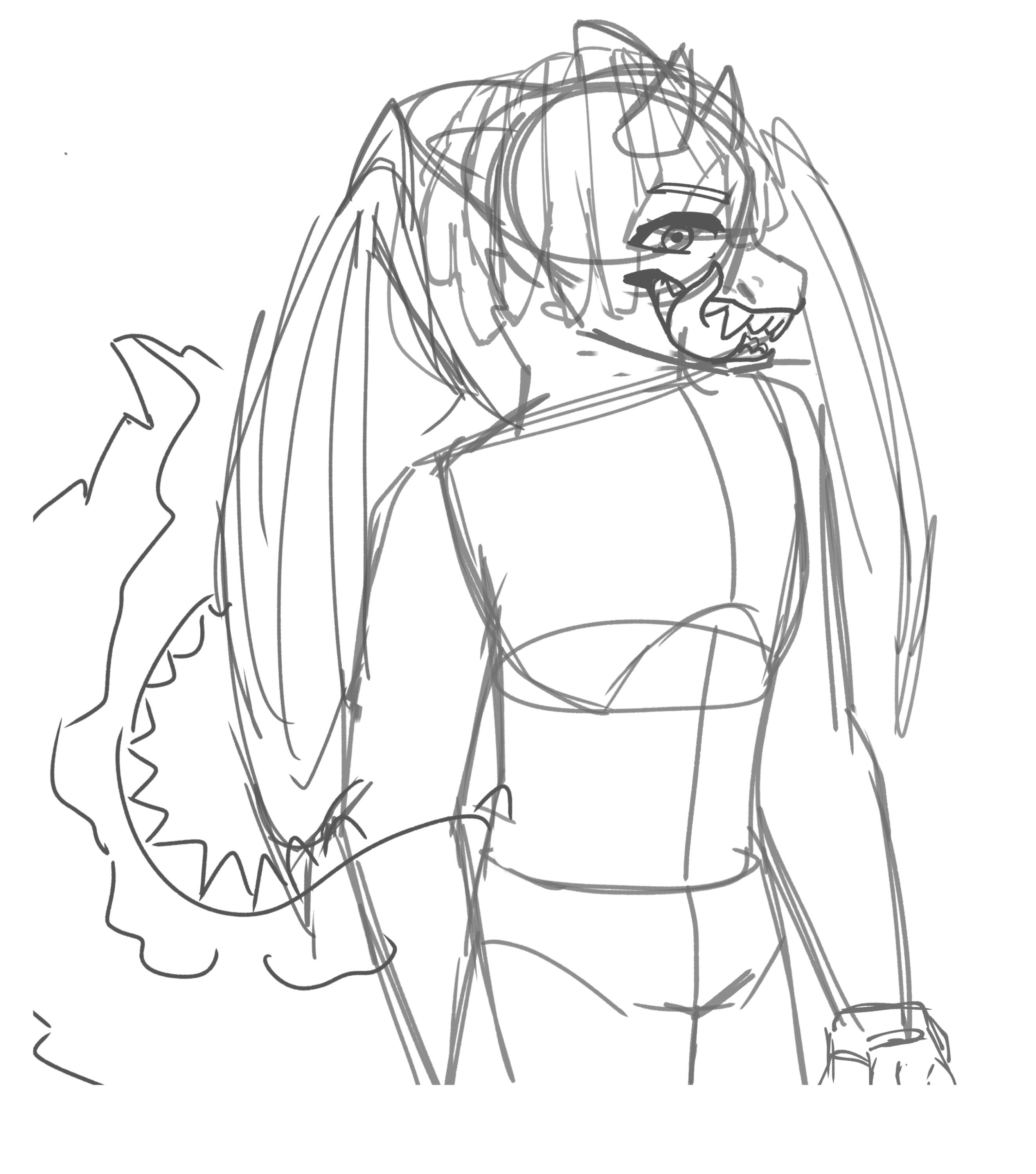 Unfinished canceled sketch comm