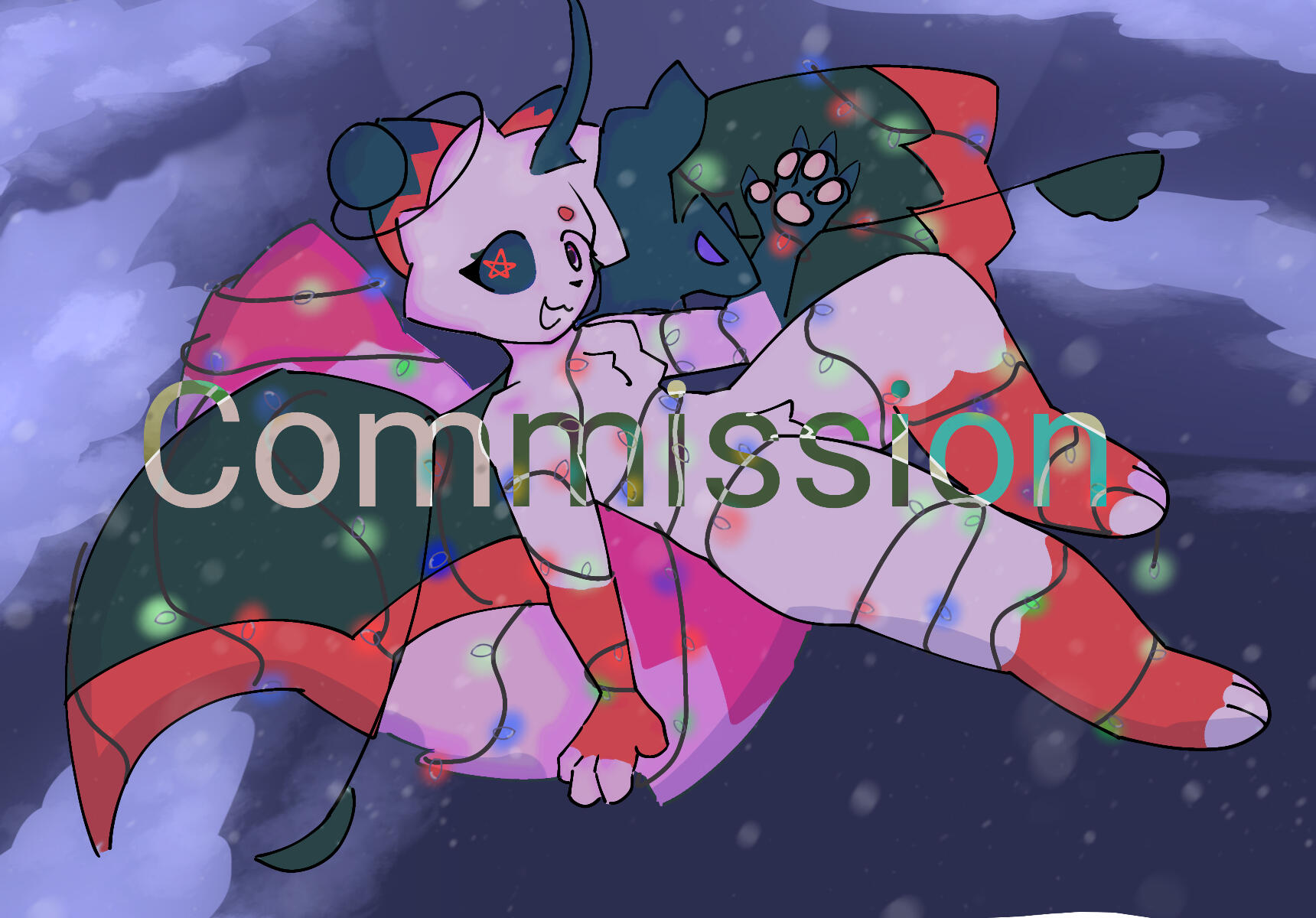 Christmas OC commission 2023